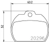 T0205 BEHR/HELLA/PAGID Комплект тормозных колодок, дисковый тормоз