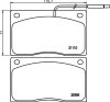 T0210 BEHR/HELLA/PAGID Комплект тормозных колодок, дисковый тормоз