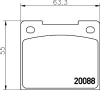 T0230 BEHR/HELLA/PAGID Комплект тормозных колодок, дисковый тормоз