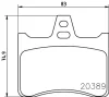 T0816 BEHR/HELLA/PAGID Комплект тормозных колодок, дисковый тормоз