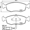 T1006 BEHR/HELLA/PAGID Комплект тормозных колодок, дисковый тормоз