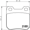 T1015 BEHR/HELLA/PAGID Комплект тормозных колодок, дисковый тормоз