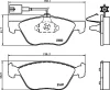 T1166 BEHR/HELLA/PAGID Комплект тормозных колодок, дисковый тормоз