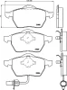 T1194 BEHR/HELLA/PAGID Комплект тормозных колодок, дисковый тормоз