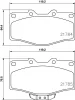 T1251 BEHR/HELLA/PAGID Комплект тормозных колодок, дисковый тормоз