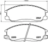 T1307 BEHR/HELLA/PAGID Комплект тормозных колодок, дисковый тормоз