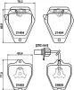 T1328 BEHR/HELLA/PAGID Комплект тормозных колодок, дисковый тормоз