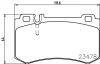 T1339 BEHR/HELLA/PAGID Комплект тормозных колодок, дисковый тормоз