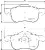 T1579 BEHR/HELLA/PAGID Комплект тормозных колодок, дисковый тормоз