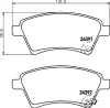 T1616 BEHR/HELLA/PAGID Комплект тормозных колодок, дисковый тормоз