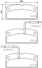 T1800 BEHR/HELLA/PAGID Комплект тормозных колодок, дисковый тормоз