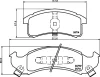 T1811 BEHR/HELLA/PAGID Комплект тормозных колодок, дисковый тормоз