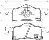 T1834 BEHR/HELLA/PAGID Комплект тормозных колодок, дисковый тормоз