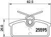 T2186 BEHR/HELLA/PAGID Комплект тормозных колодок, дисковый тормоз