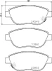 T2267 BEHR/HELLA/PAGID Комплект тормозных колодок, дисковый тормоз