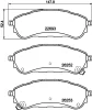 T2345 BEHR/HELLA/PAGID Комплект тормозных колодок, дисковый тормоз