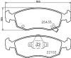 T2402 BEHR/HELLA/PAGID Комплект тормозных колодок, дисковый тормоз