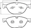 T2422 BEHR/HELLA/PAGID Комплект тормозных колодок, дисковый тормоз