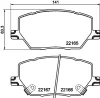 T2686 BEHR/HELLA/PAGID Комплект тормозных колодок, дисковый тормоз