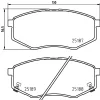 T2816 BEHR/HELLA/PAGID Комплект тормозных колодок, дисковый тормоз