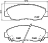 T2844 BEHR/HELLA/PAGID Комплект тормозных колодок, дисковый тормоз