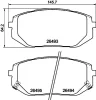 T2934 BEHR/HELLA/PAGID Комплект тормозных колодок, дисковый тормоз