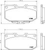 T3055 BEHR/HELLA/PAGID Комплект тормозных колодок, дисковый тормоз