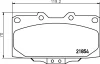 T3116 BEHR/HELLA/PAGID Комплект тормозных колодок, дисковый тормоз