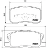 T3135 BEHR/HELLA/PAGID Комплект тормозных колодок, дисковый тормоз