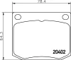 T4027 BEHR/HELLA/PAGID Комплект тормозных колодок, дисковый тормоз