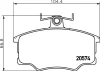 T5003 BEHR/HELLA/PAGID Комплект тормозных колодок, дисковый тормоз