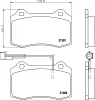 T5070 BEHR/HELLA/PAGID Комплект тормозных колодок, дисковый тормоз