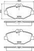 T5154 BEHR/HELLA/PAGID Комплект тормозных колодок, дисковый тормоз