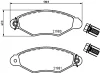 T9073 BEHR/HELLA/PAGID Комплект тормозных колодок, дисковый тормоз