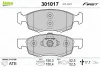 Превью - 301017 VALEO Комплект тормозных колодок, дисковый тормоз (фото 2)