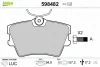Превью - 598482 VALEO Комплект тормозных колодок, дисковый тормоз (фото 2)
