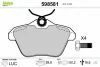 Превью - 598581 VALEO Комплект тормозных колодок, дисковый тормоз (фото 2)