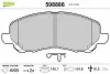 Превью - 598886 VALEO Комплект тормозных колодок, дисковый тормоз (фото 2)
