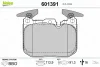 Превью - 601391 VALEO Комплект тормозных колодок, дисковый тормоз (фото 2)