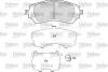 601668 VALEO Комплект тормозных колодок, дисковый тормоз