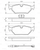 0 986 424 027 BOSCH Комплект тормозных колодок, дисковый тормоз