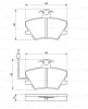 0 986 424 372 BOSCH Комплект тормозных колодок, дисковый тормоз