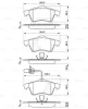 0 986 424 537 BOSCH Комплект тормозных колодок, дисковый тормоз