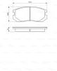 Превью - 0 986 460 980 BOSCH Комплект тормозных колодок, дисковый тормоз (фото 3)