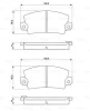 0 986 461 396 BOSCH Комплект тормозных колодок, дисковый тормоз