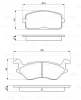 0 986 466 051 BOSCH Комплект тормозных колодок, дисковый тормоз