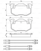 0 986 466 350 BOSCH Комплект тормозных колодок, дисковый тормоз