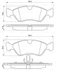 0 986 491 900 BOSCH Комплект тормозных колодок, дисковый тормоз