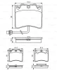 Превью - 0 986 494 041 BOSCH Комплект тормозных колодок, дисковый тормоз (фото 2)