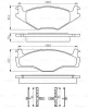 0 986 494 057 BOSCH Комплект тормозных колодок, дисковый тормоз